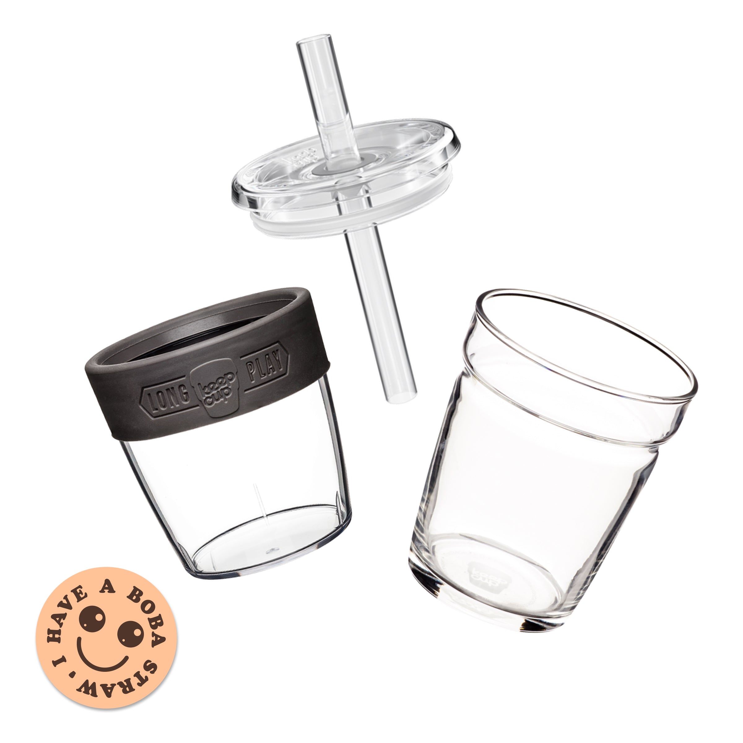 Cold Cup Longplay Boba - M 12oz | Black