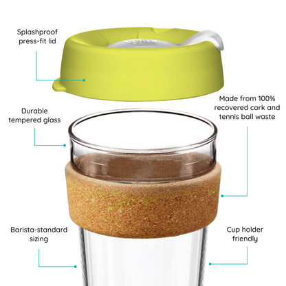 A Brew Cork Ace shown with labels explaining features.