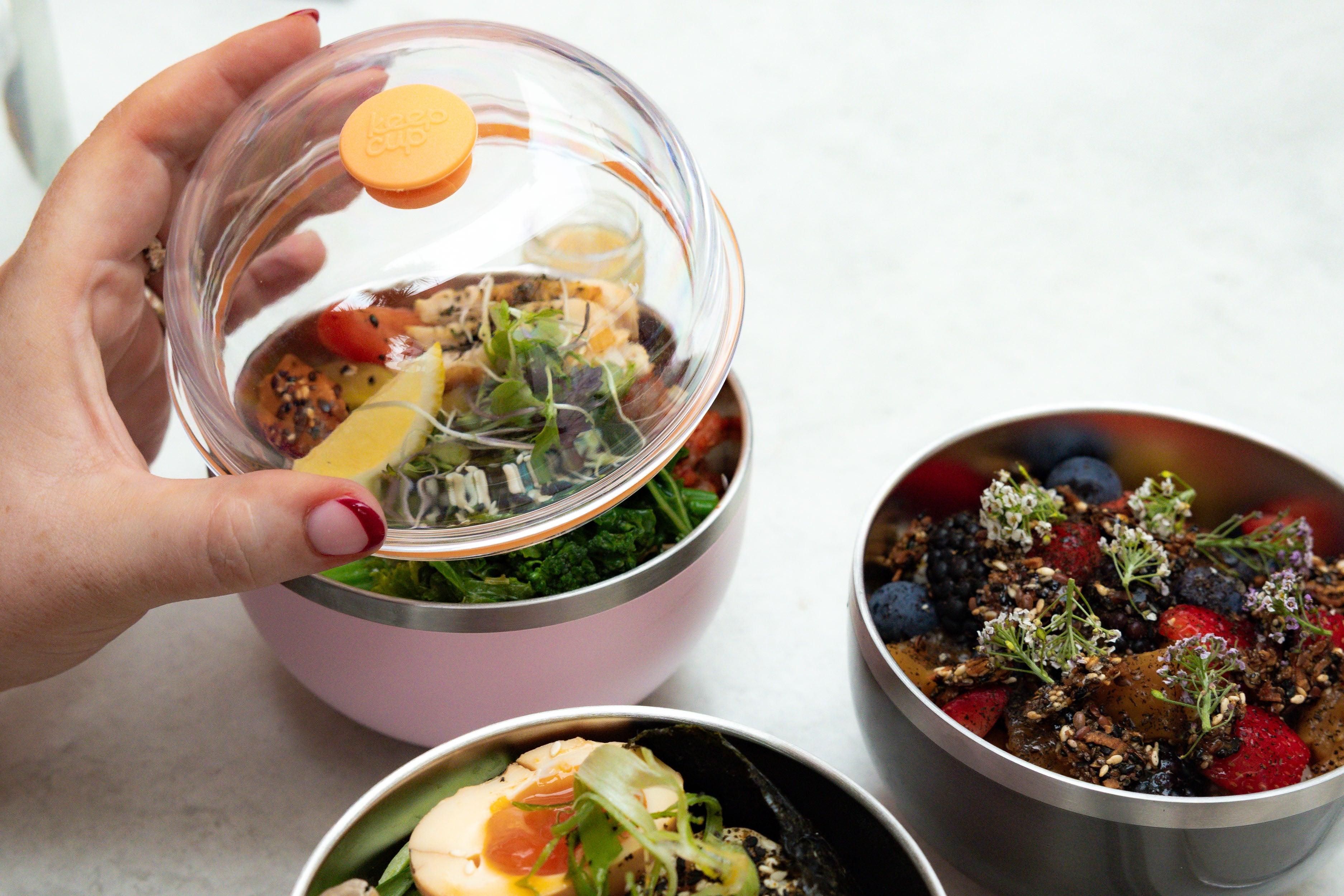 Go Bowl Insulated - Dome Lid | Pashmak Pink