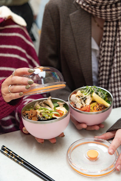 Go Bowl Insulated - Dome Lid | Pashmak Pink