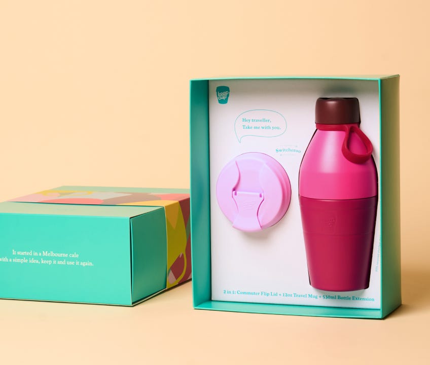 KeepCup Just Essentials gift set in box