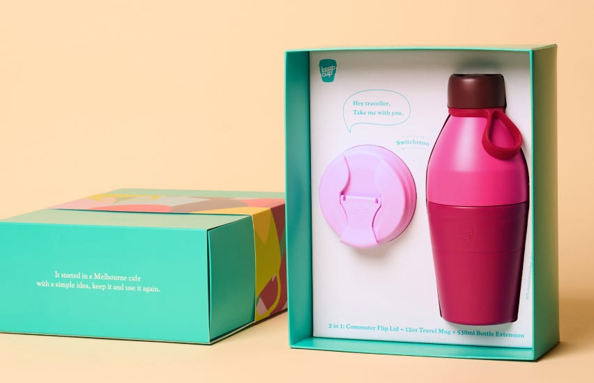 KeepCup Just Essentials gift set in box