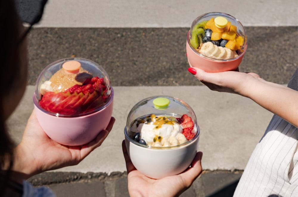 KeepCup Go Bowl in Pink, Bone, Clay