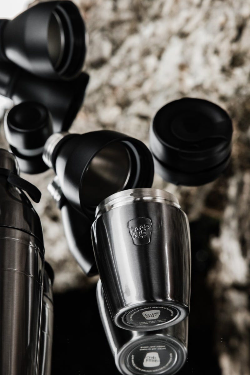 KeepCup Helix Bottle Nitro 8oz with tree bark